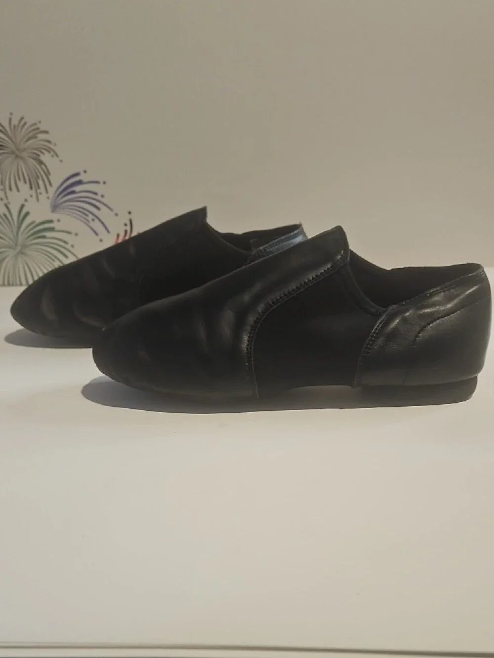 Classic Black Kids  Slip-On DANCE Shoes 4M